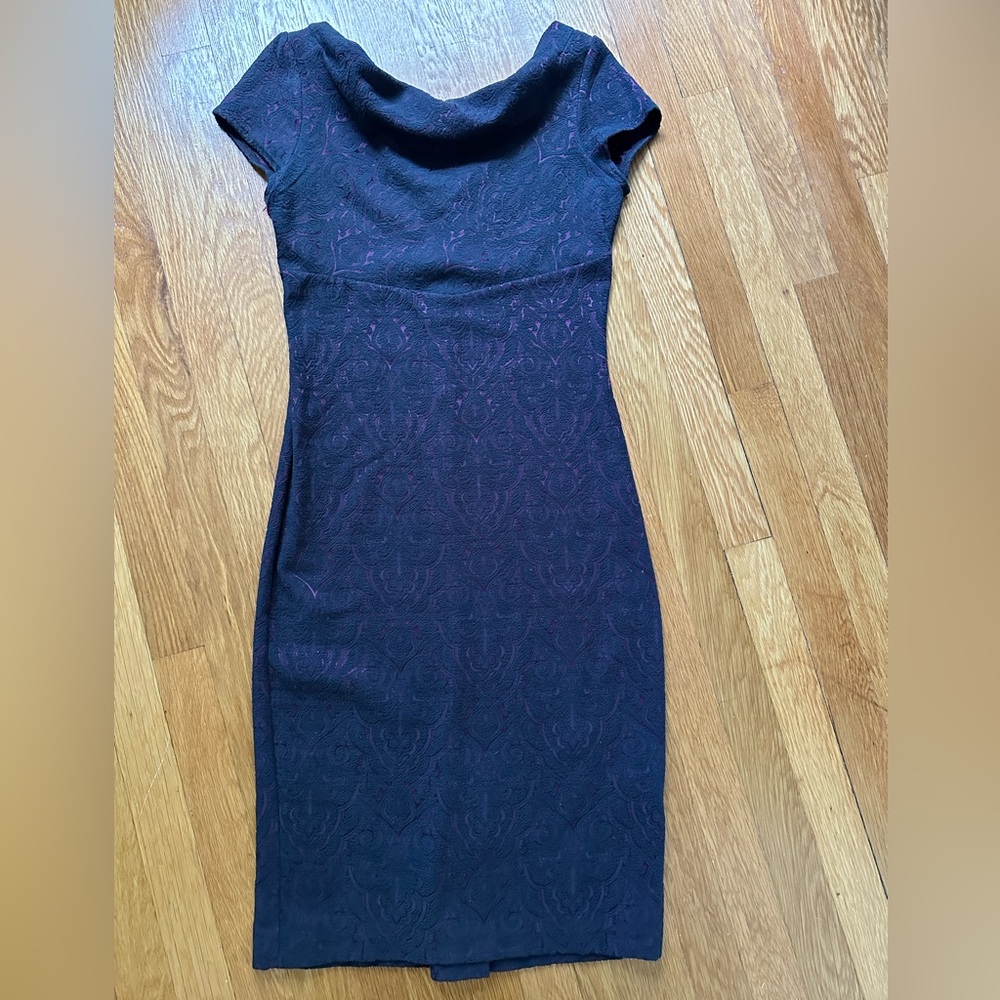 Elegant Purple Midi Dress